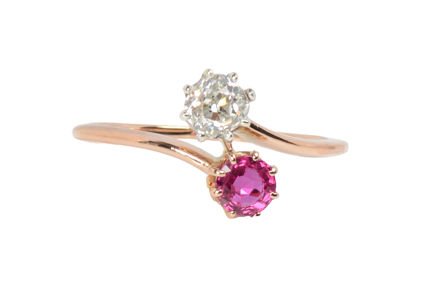 The Kiss - Moi et Toi Ruby Diamond Ring