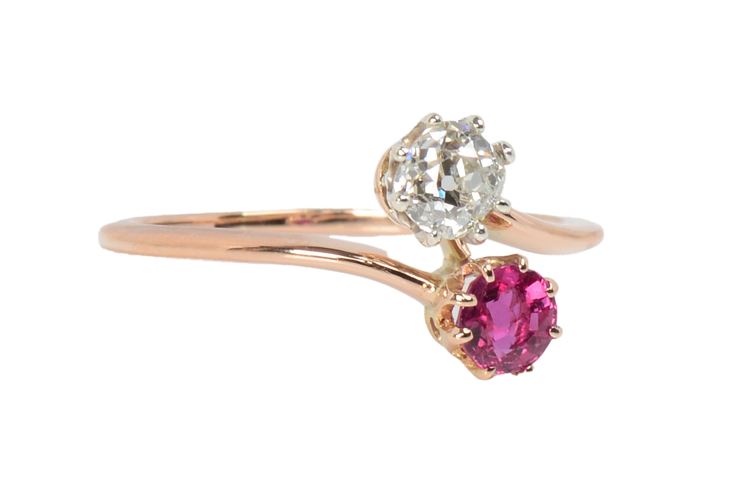 The Kiss - Moi et Toi Ruby Diamond Ring