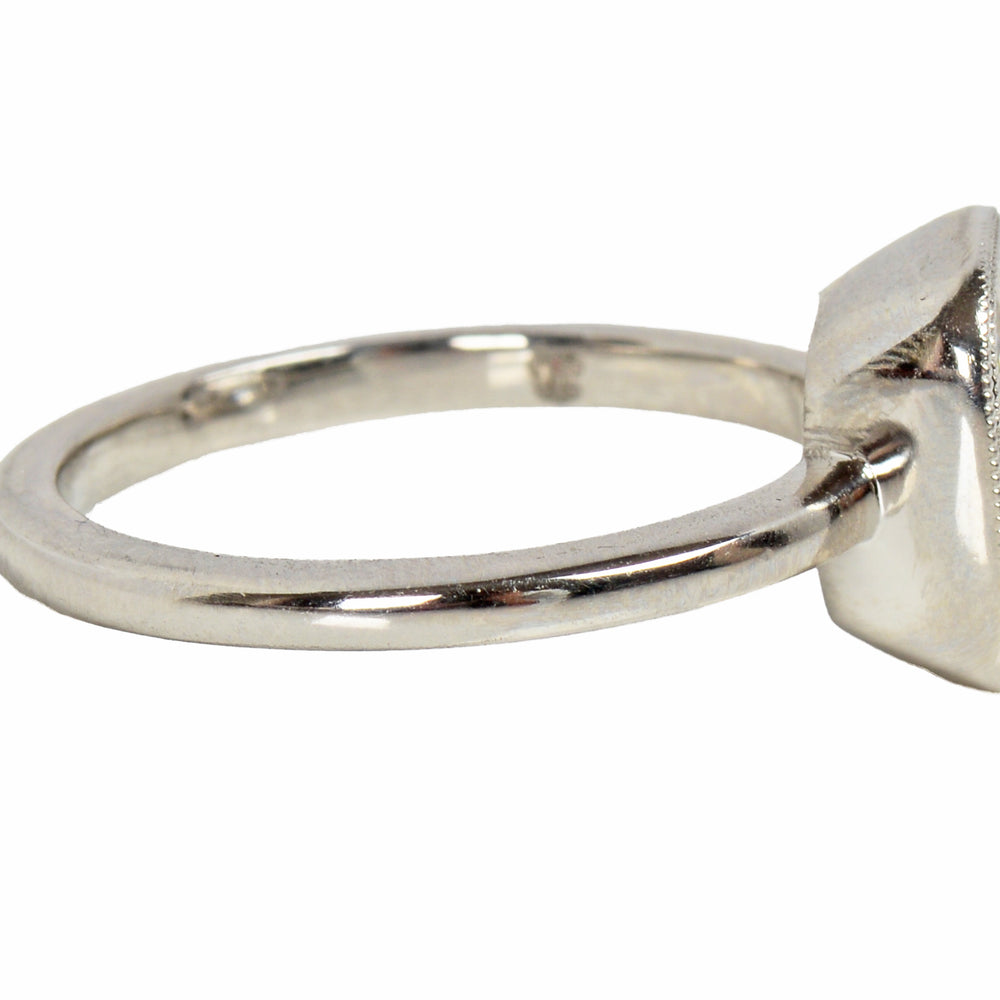 
                      
                        Antique Cushion Cut Diamond Platinum Ring
                      
                    