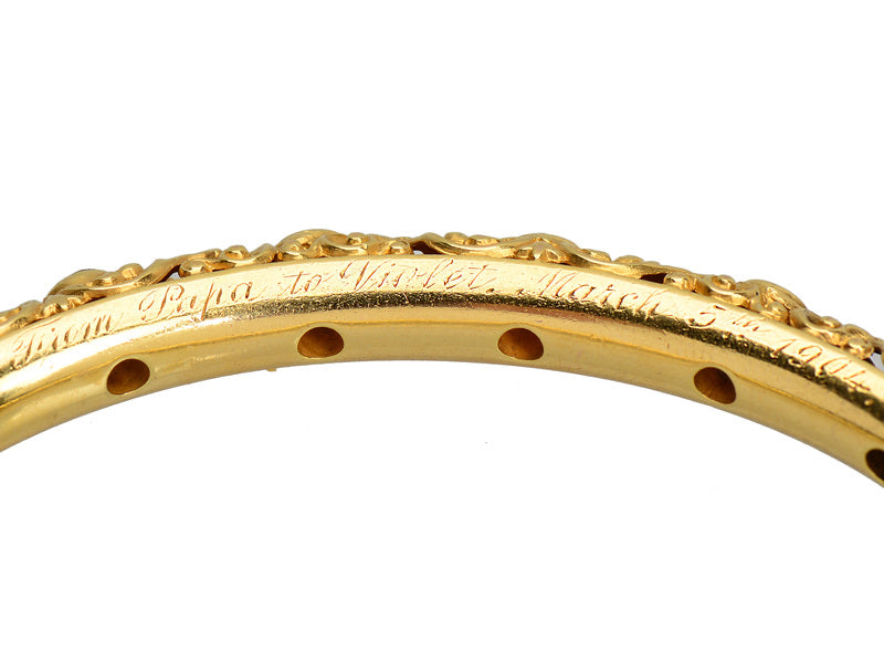 Family Ties - Antique Diamond Bangle of 1904
