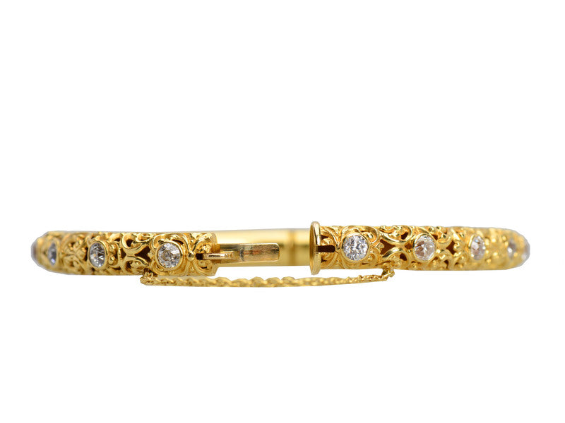 Family Ties - Antique Diamond Bangle of 1904