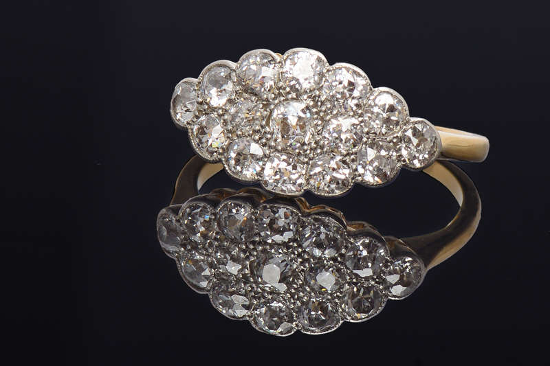Spectral - Antique Diamond East West Ring