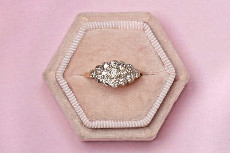 Spectral - Antique Diamond East West Ring