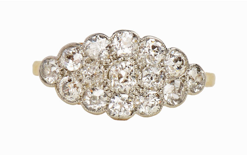 Spectral - Antique Diamond East West Ring