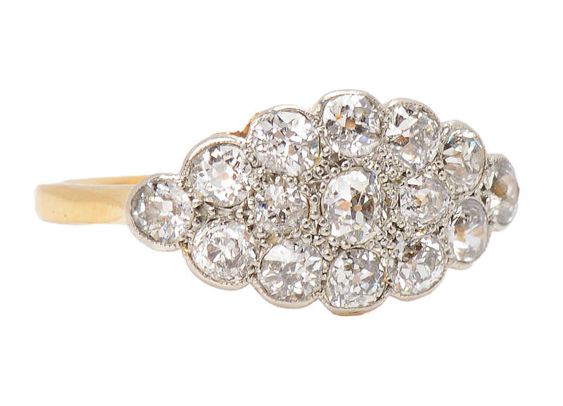 Spectral - Antique Diamond East West Ring