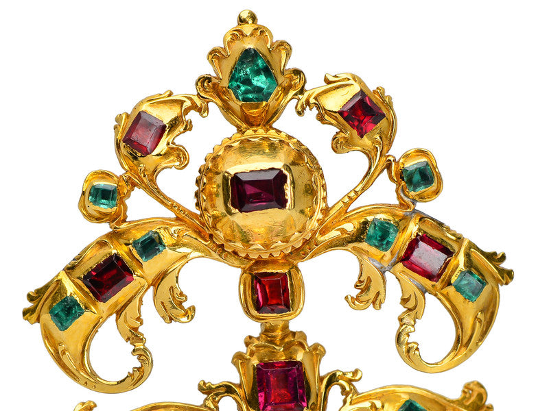 
                      
                        Georgian Grandeur - Emerald Garnet Pendant
                      
                    