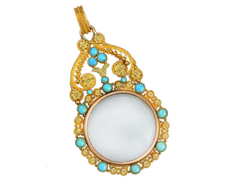Eye for Drama - Georgian Gold Gem Quizzing Glass