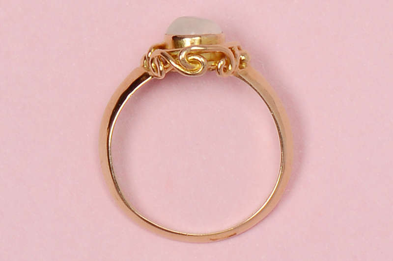 
                      
                        Victorian Serene - Moonstone Solitaire Ring
                      
                    