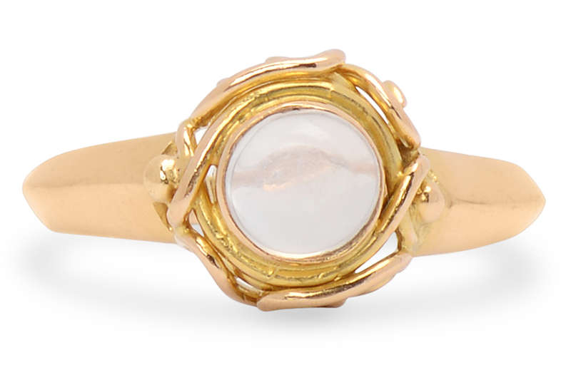 
                      
                        Victorian Serene - Moonstone Solitaire Ring
                      
                    