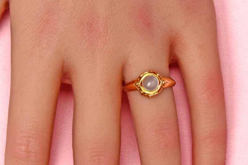 
                      
                        Victorian Serene - Moonstone Solitaire Ring
                      
                    
