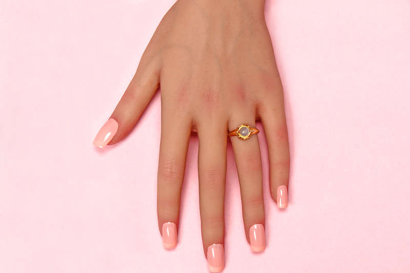 
                      
                        Victorian Serene - Moonstone Solitaire Ring
                      
                    