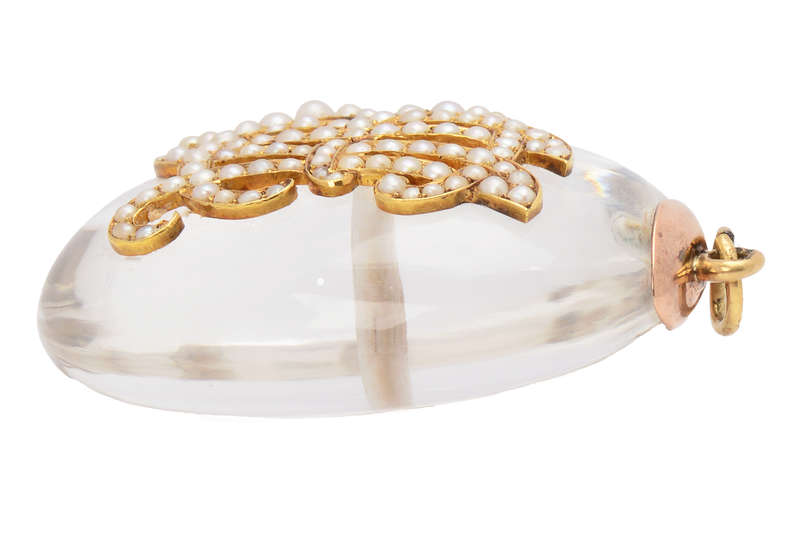 Celebrate Me - Meaningful Pearl Rock Crystal Pendant