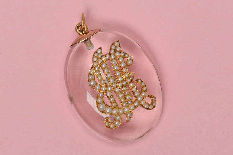 Celebrate Me - Meaningful Pearl Rock Crystal Pendant