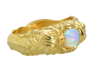 Neo Renaissance Dolphin Opal Ring