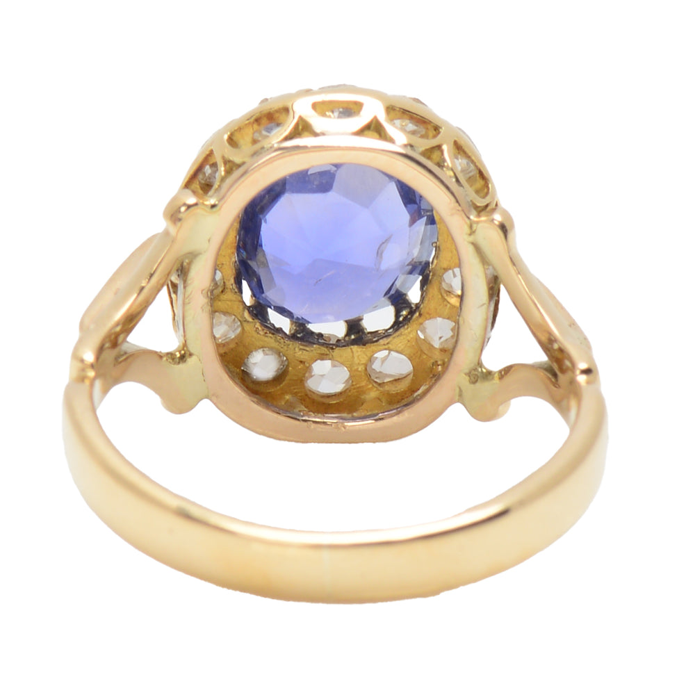 
                      
                        Victorian No Heat Color Shift Sapphire Diamond Ring
                      
                    