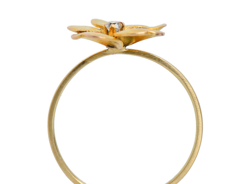 
                      
                        Antique Pansy Flower Diamond Ring
                      
                    
