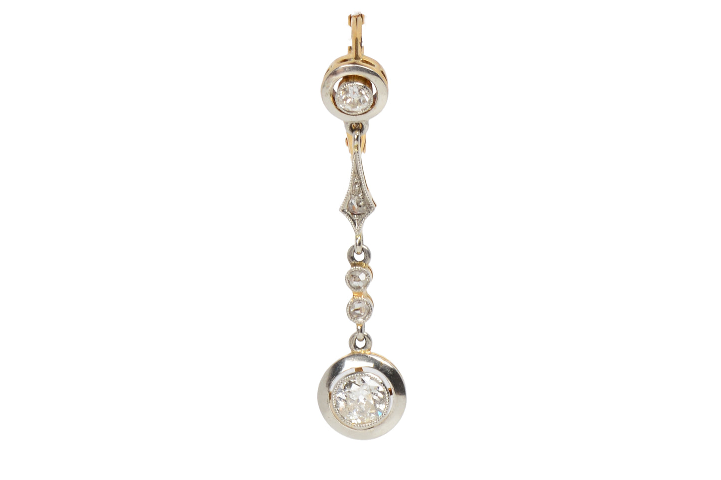 Art Deco Diamond Dangle Earrings