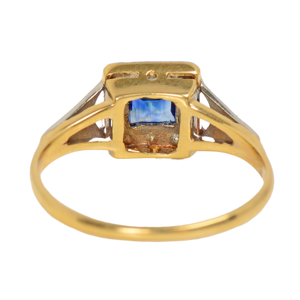 
                      
                        Art Deco Geometry in a Sapphire Diamond Ring
                      
                    