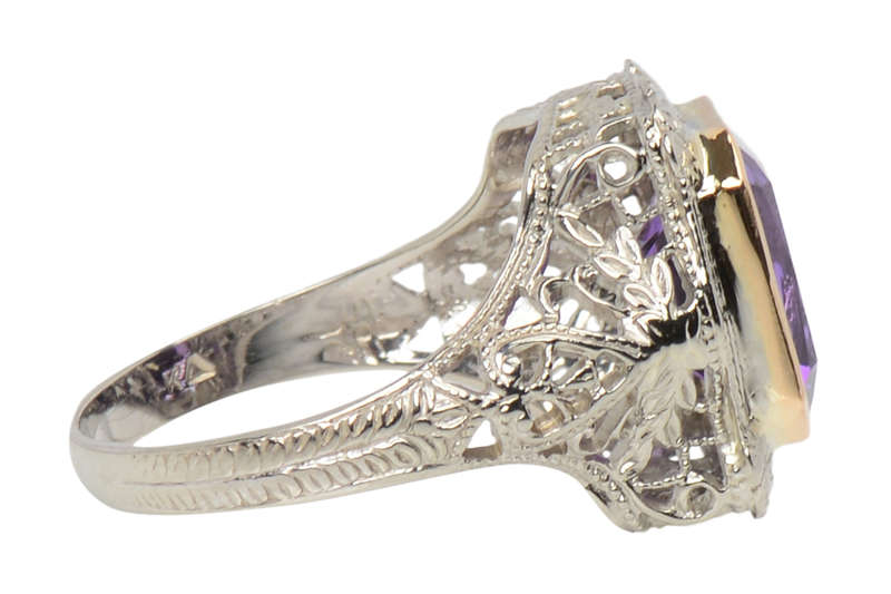 Jazz Hands - Stellar Amethyst Filigree Ring