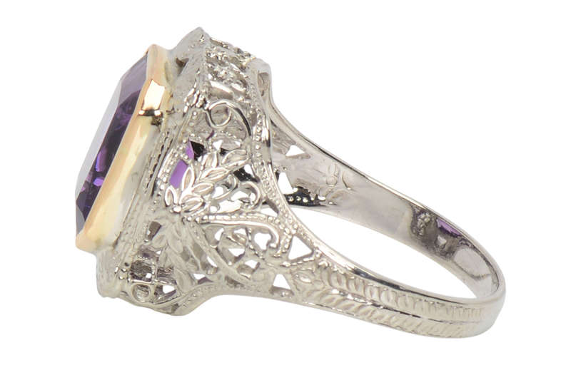 Jazz Hands - Stellar Amethyst Filigree Ring