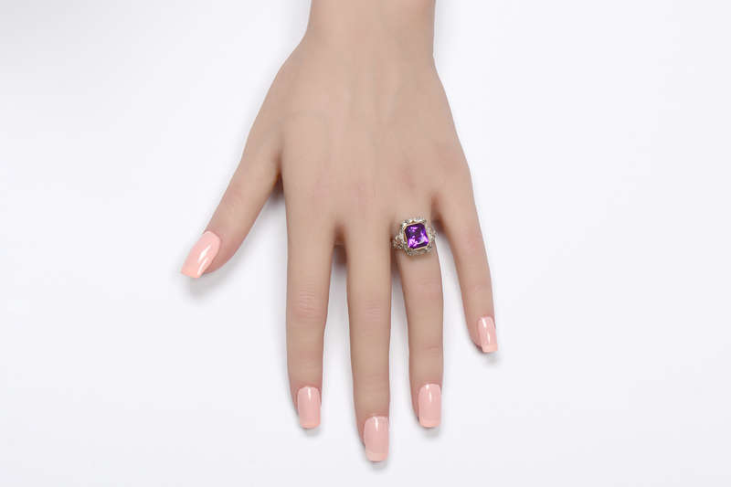 Jazz Hands - Stellar Amethyst Filigree Ring