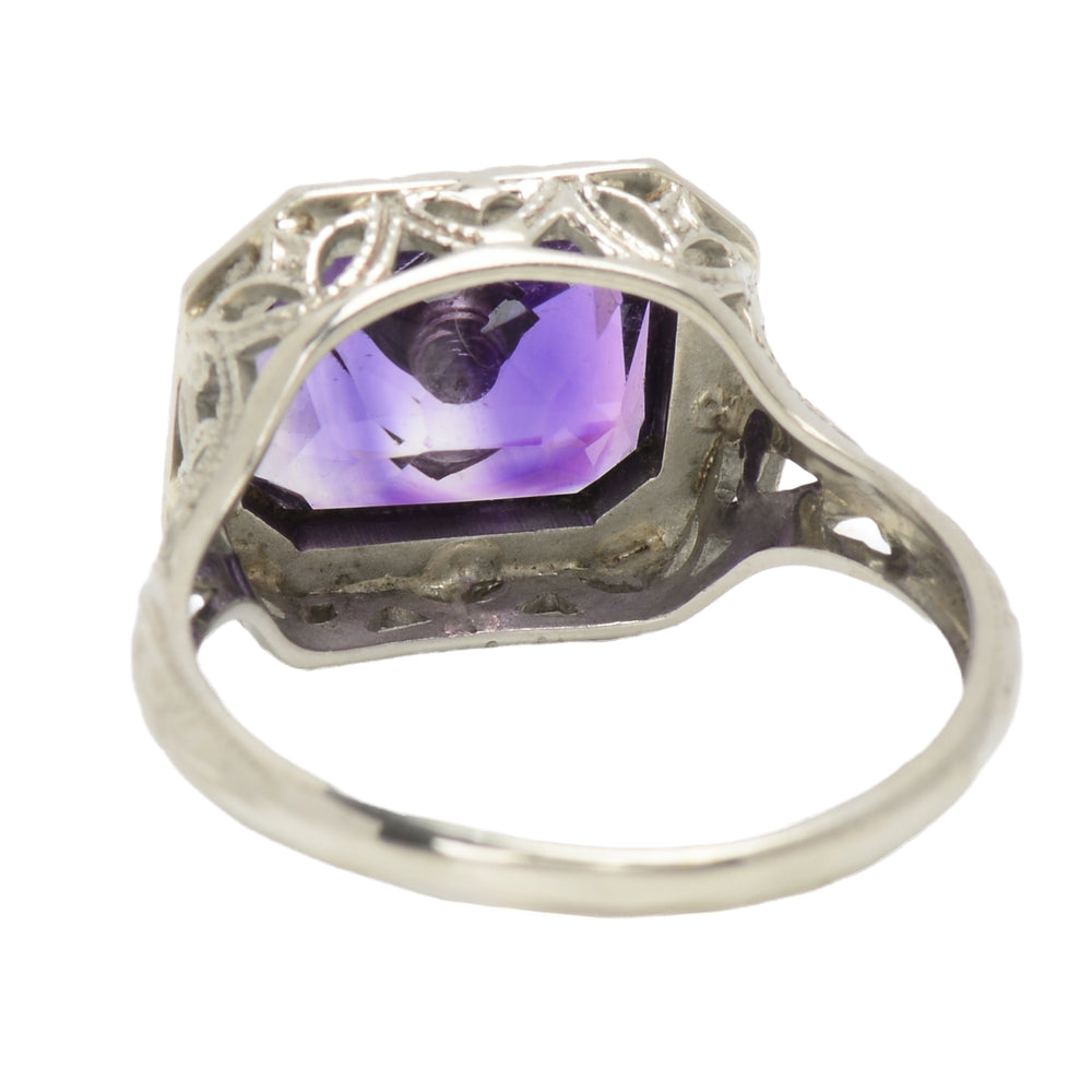 
                      
                        Noteable Vintage Art Deco Amethyst Filigree Ring
                      
                    