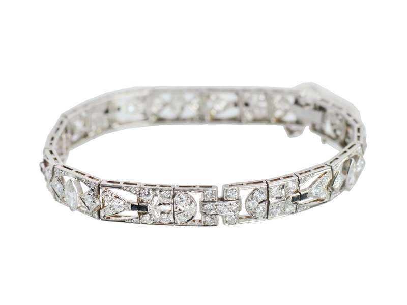 
                      
                        Art Deco Onyx Diamond Bracelet
                      
                    