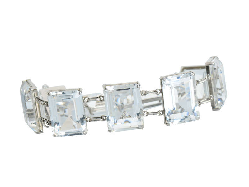 Ice Palace: Art Deco Rock Crystal Bracelet