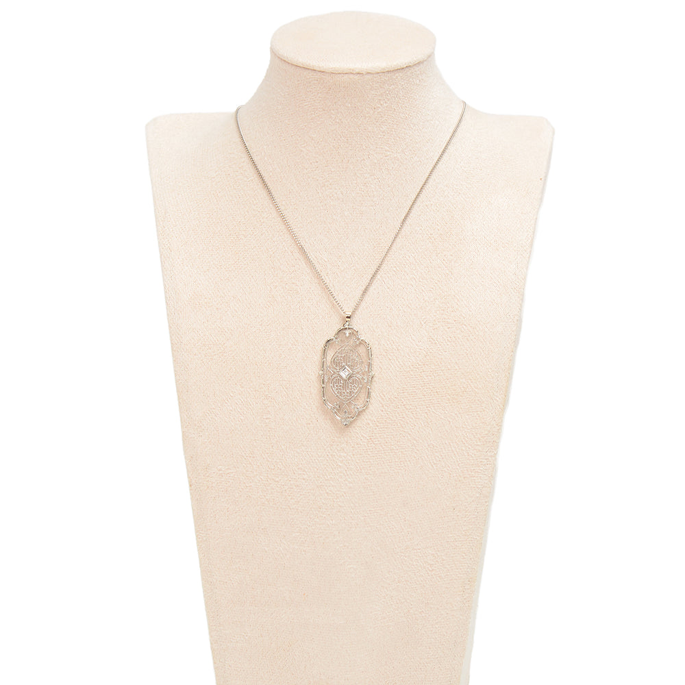 
                      
                        Tracery - Art Deco Filigree Diamond Pendant
                      
                    