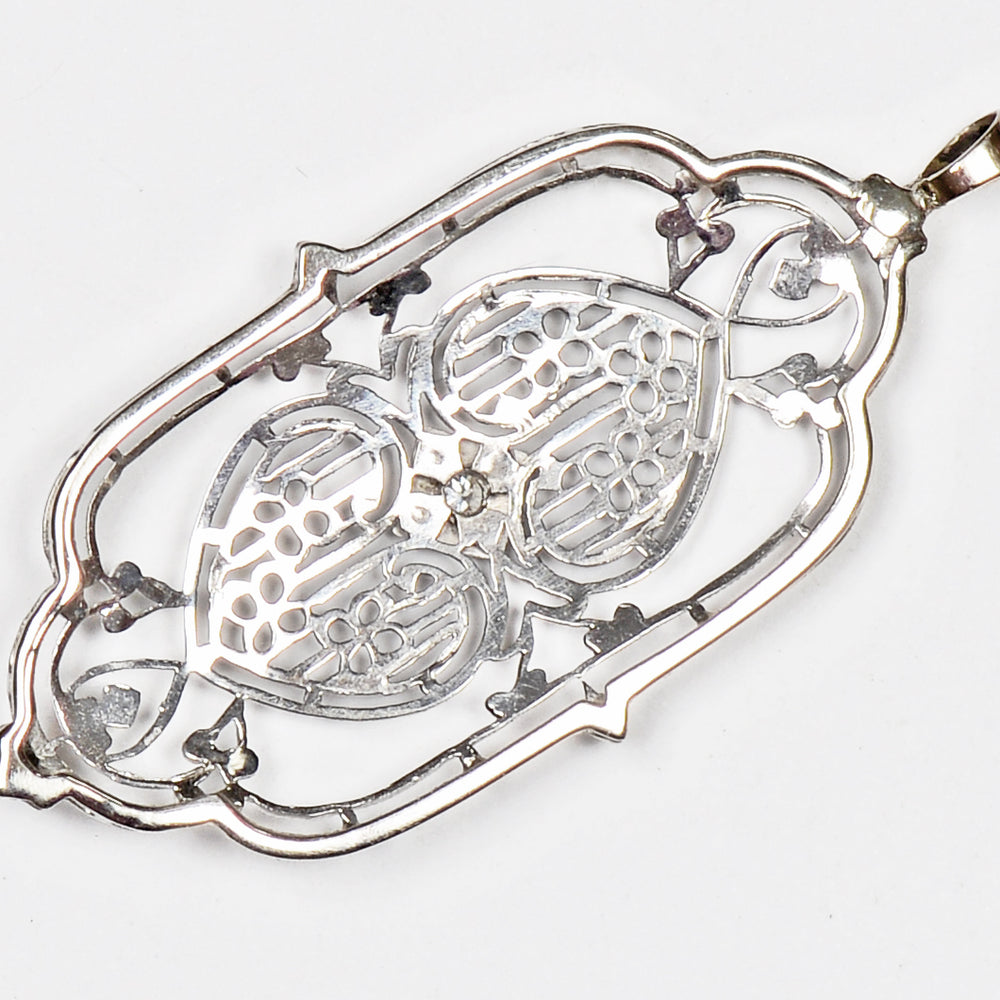 
                      
                        Tracery - Art Deco Filigree Diamond Pendant
                      
                    