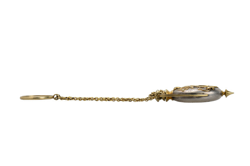 Art Nouveau Silver Vermeil Bird Perfume