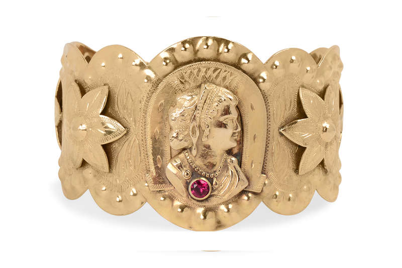 Vintage Authentic Gypsy Roma Cuff Bracelet