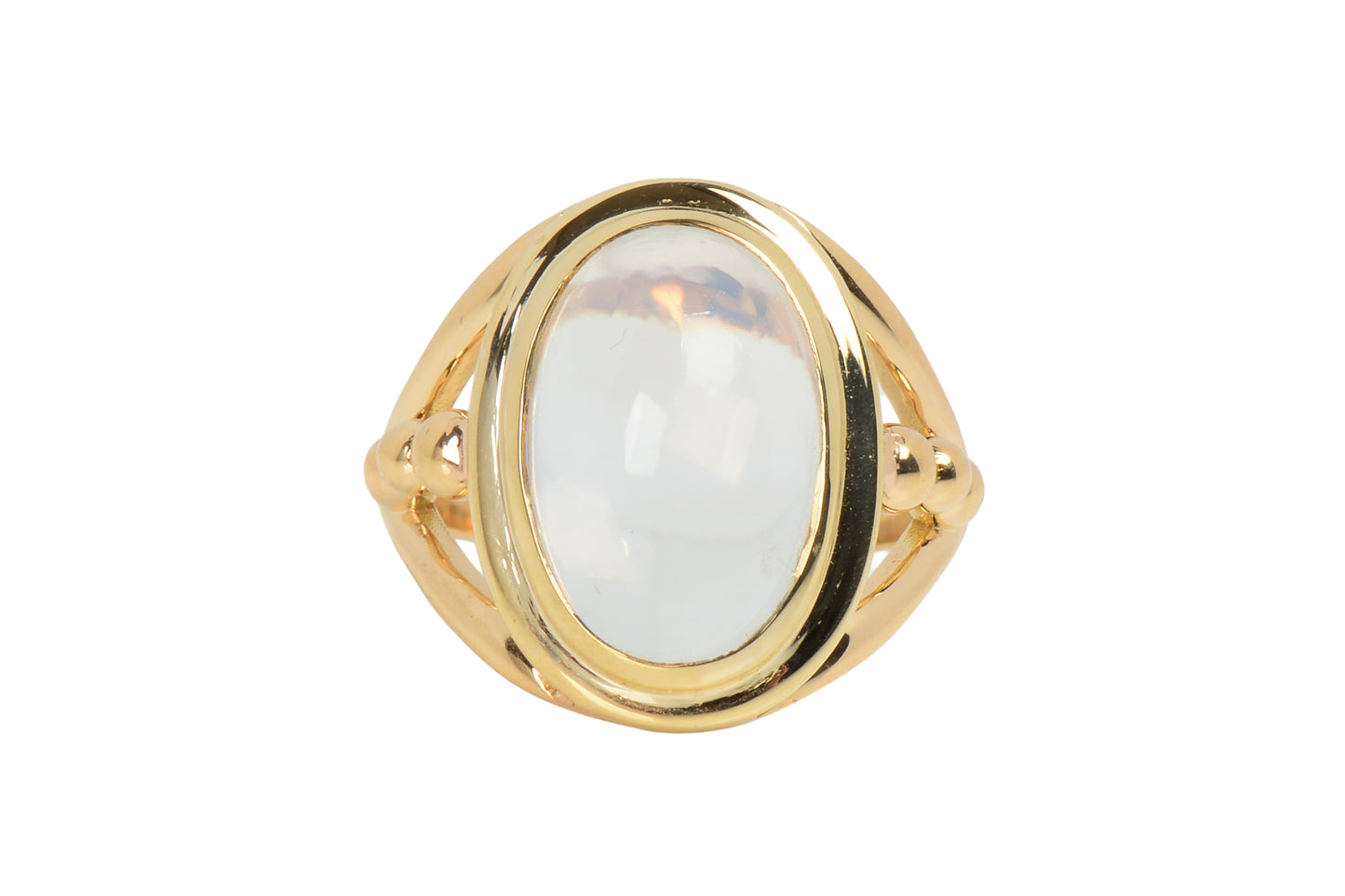 Evanescence - Blue Moonstone 18k Gold Ring