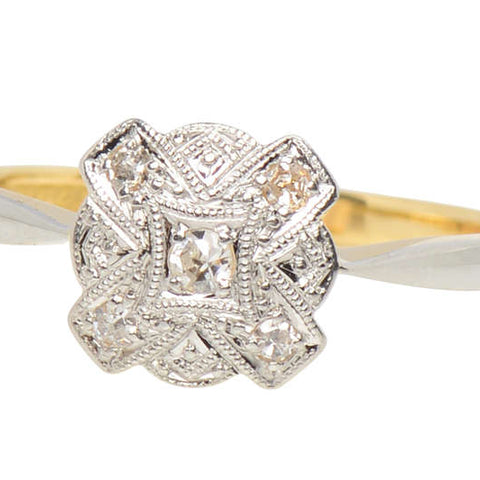 Vintage Antique Diamond Engagement Ring