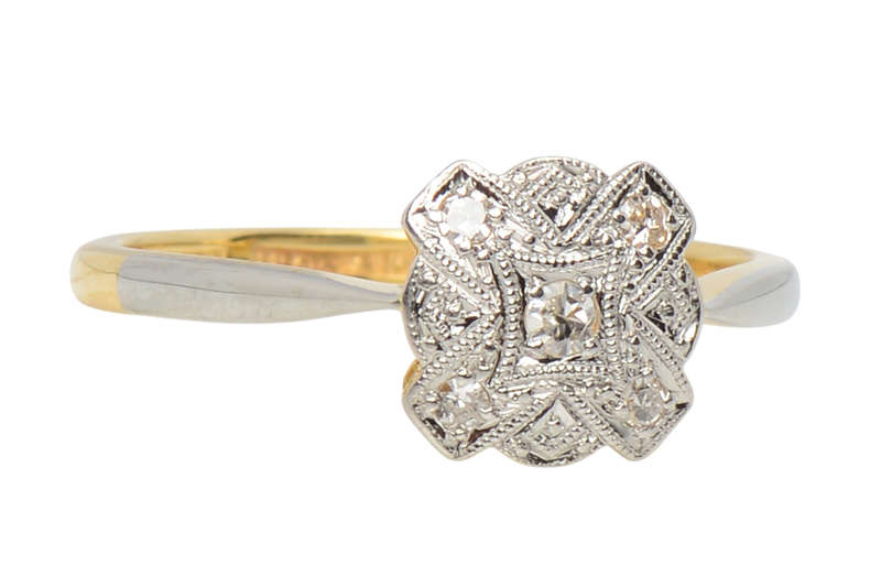 
                      
                        Vintage Antique Diamond Engagement Ring
                      
                    