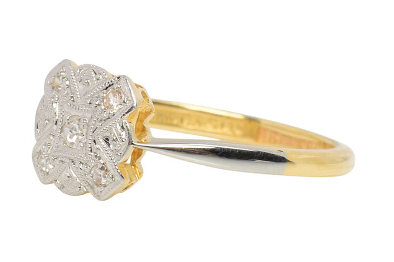 
                      
                        Vintage Antique Diamond Engagement Ring
                      
                    
