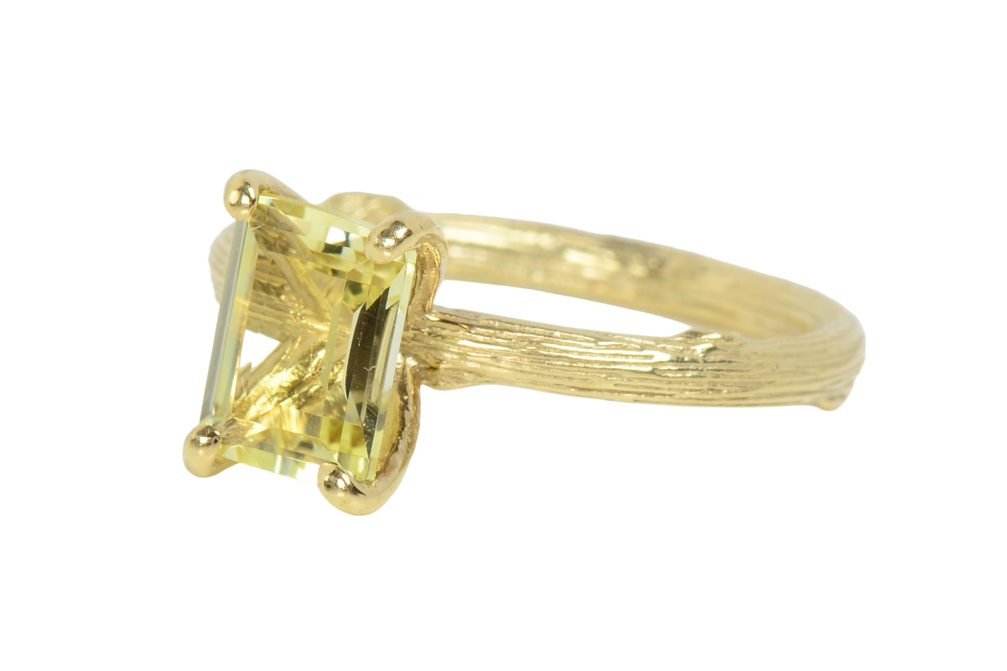 Citrine Tree Motif Ring