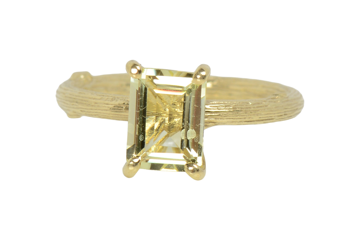 Citrine Tree Motif Ring