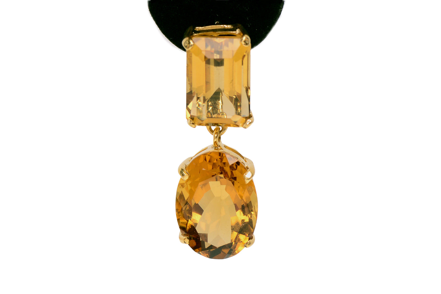 Pop Art - Citrine Earrings in Vermeil Sterling