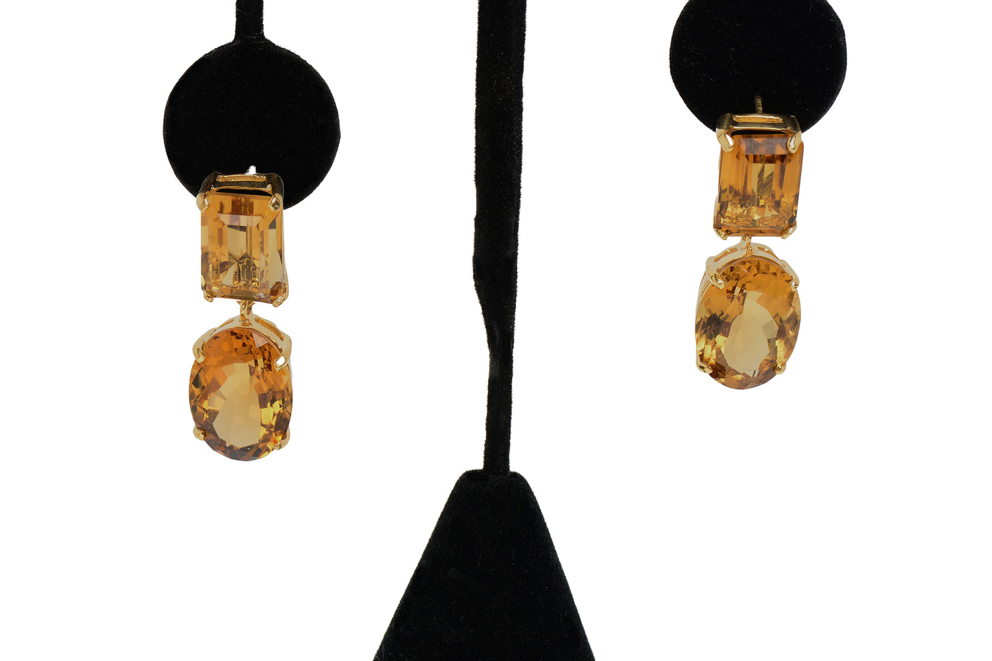 Pop Art - Citrine Earrings in Vermeil Sterling