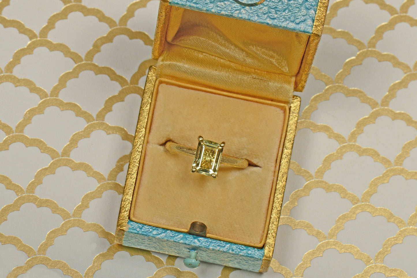 Citrine Tree Motif Ring