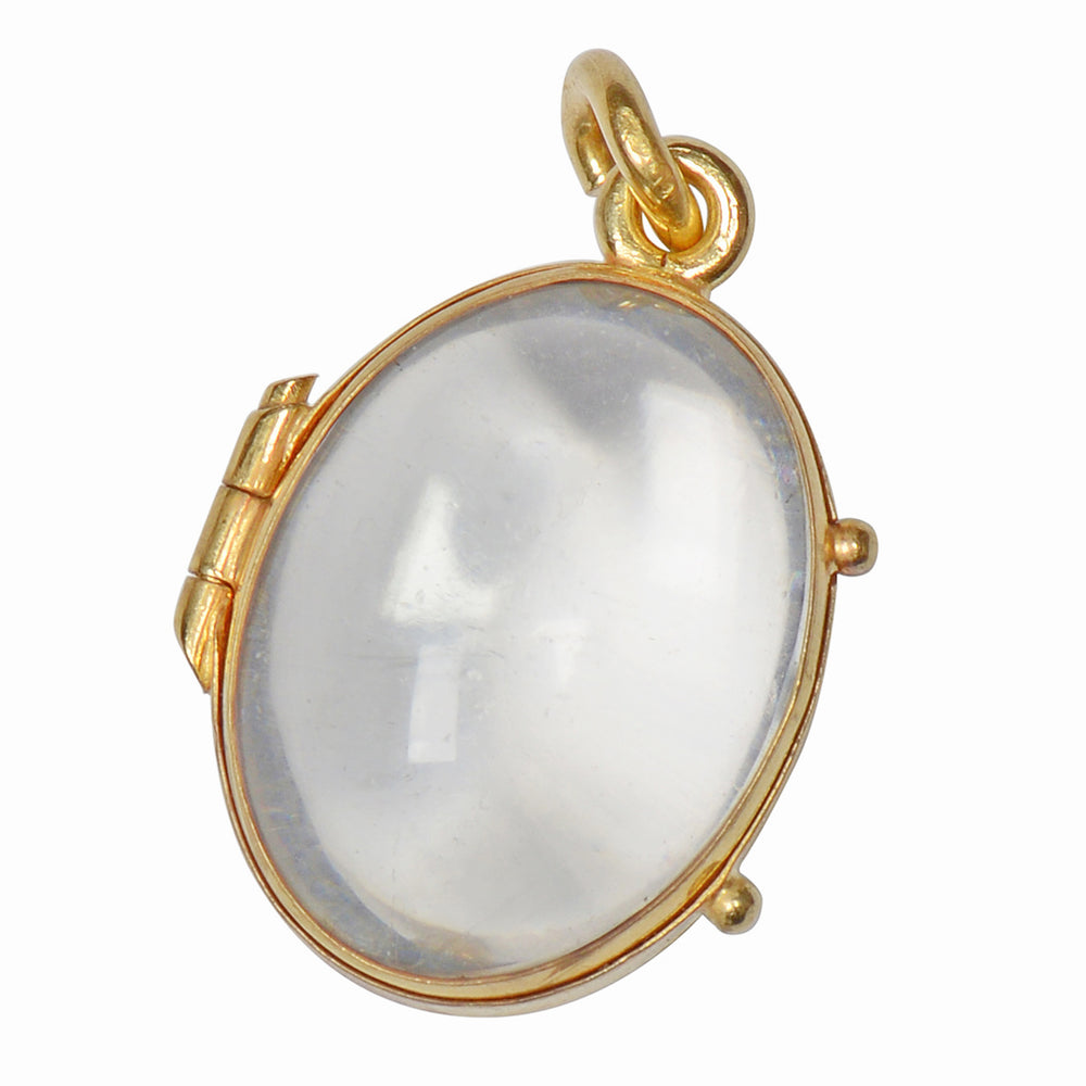 Clear Vision - Oval Shaped Clear Hinged Locket