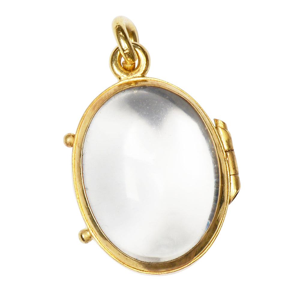 Clear Vision - Oval Shaped Clear Hinged Locket