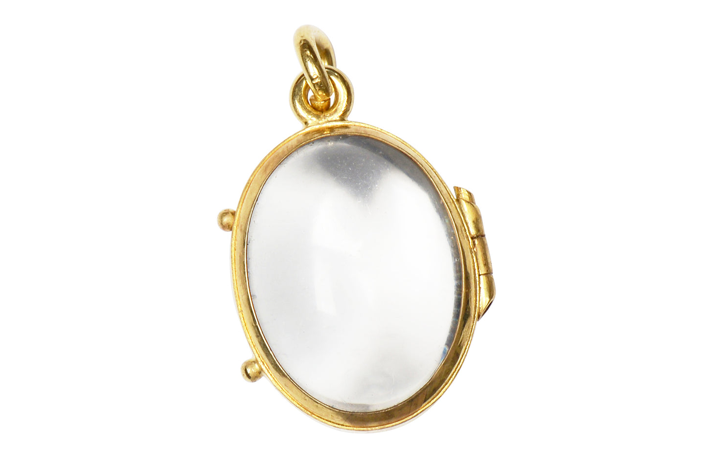 Clear Vision - Oval Shaped Clear Hinged Locket