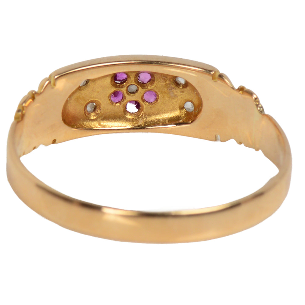 
                      
                        Ruby Diamond Flower Motif Ring of 1892
                      
                    
