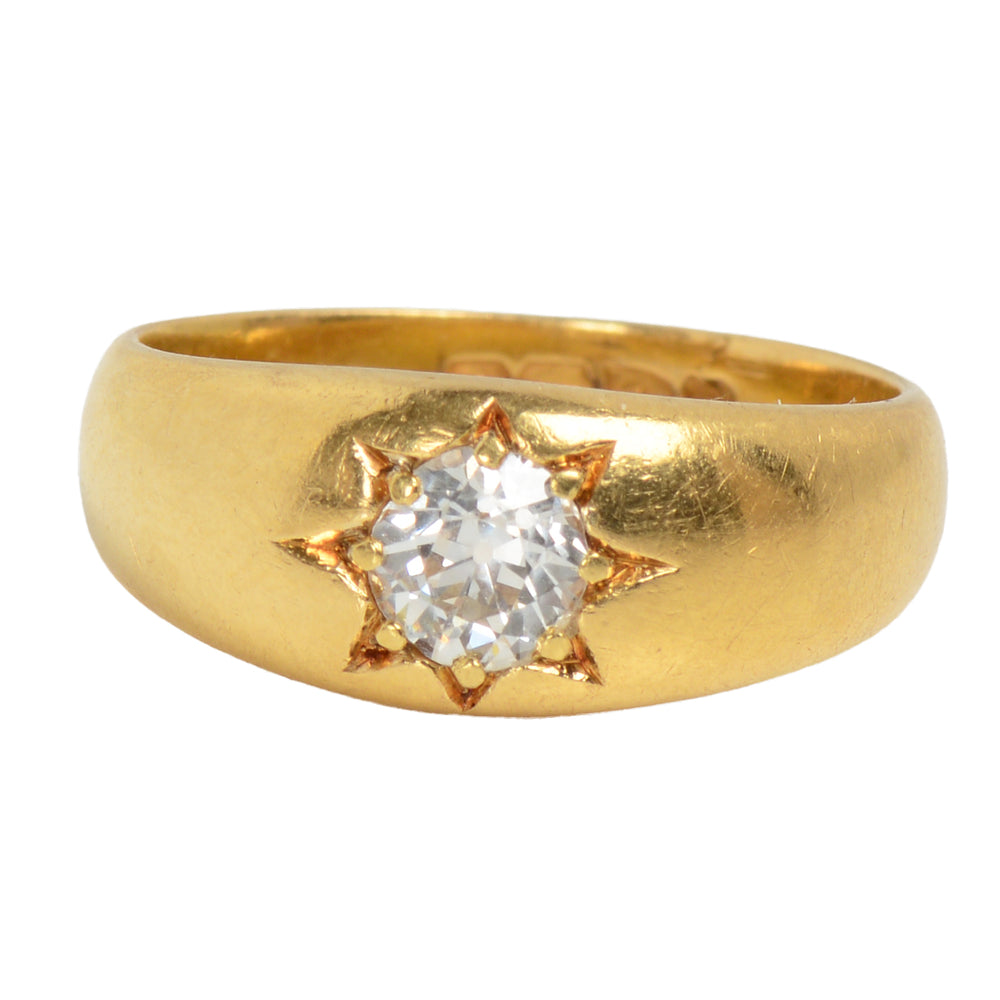 
                      
                        Solitaire Old European Cut 18k Gold Ring From 1899
                      
                    