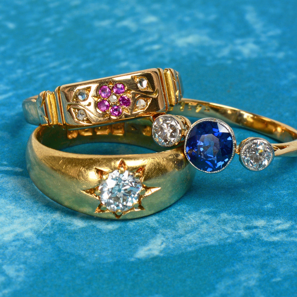 
                      
                        Solitaire Old European Cut 18k Gold Ring From 1899
                      
                    