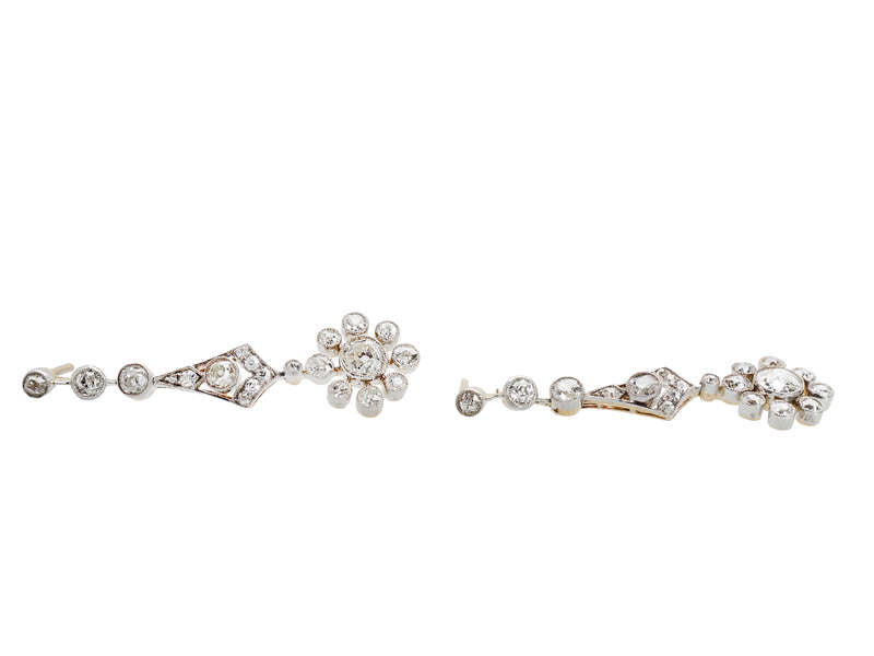 
                      
                        Ultra Edwardian Diamond Dangle Earrings
                      
                    