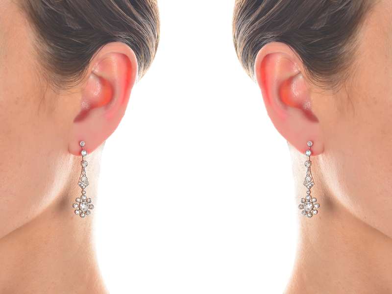 Ultra Edwardian Diamond Dangle Earrings
