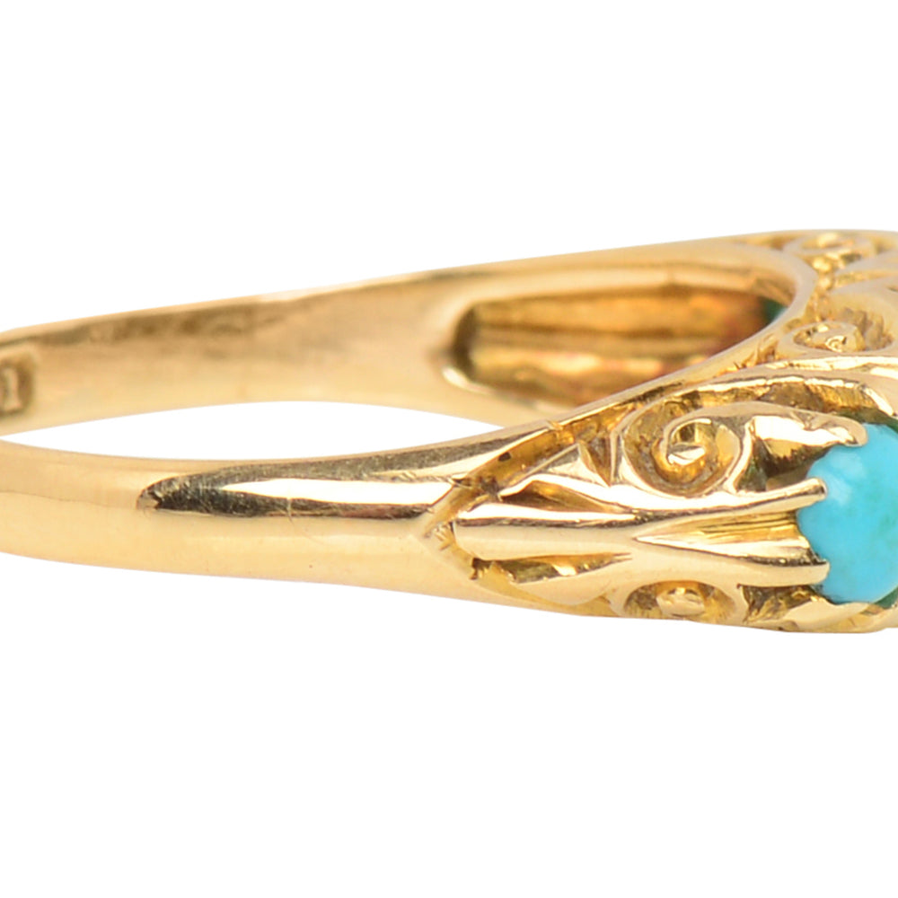 
                      
                        Antique Turquoise Diamond Ring of 1910
                      
                    